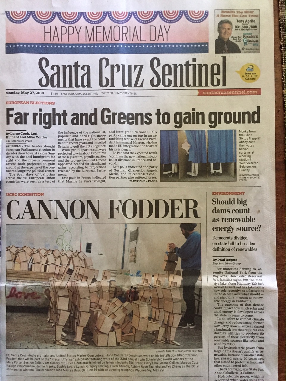 sentinel newspaper santa cruz